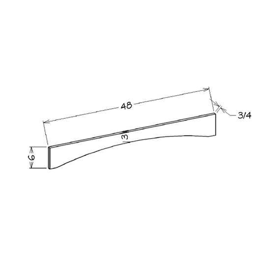Dove Shaker 48" Shaker Valance