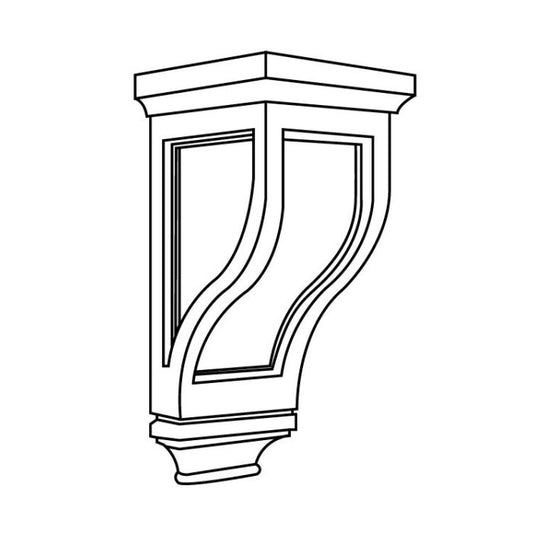 Hickory Shaker Small Corbel