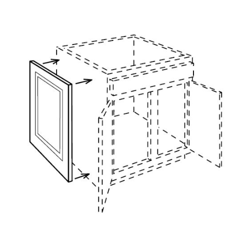 Espresso Shaker Decorative Vanity End Panel