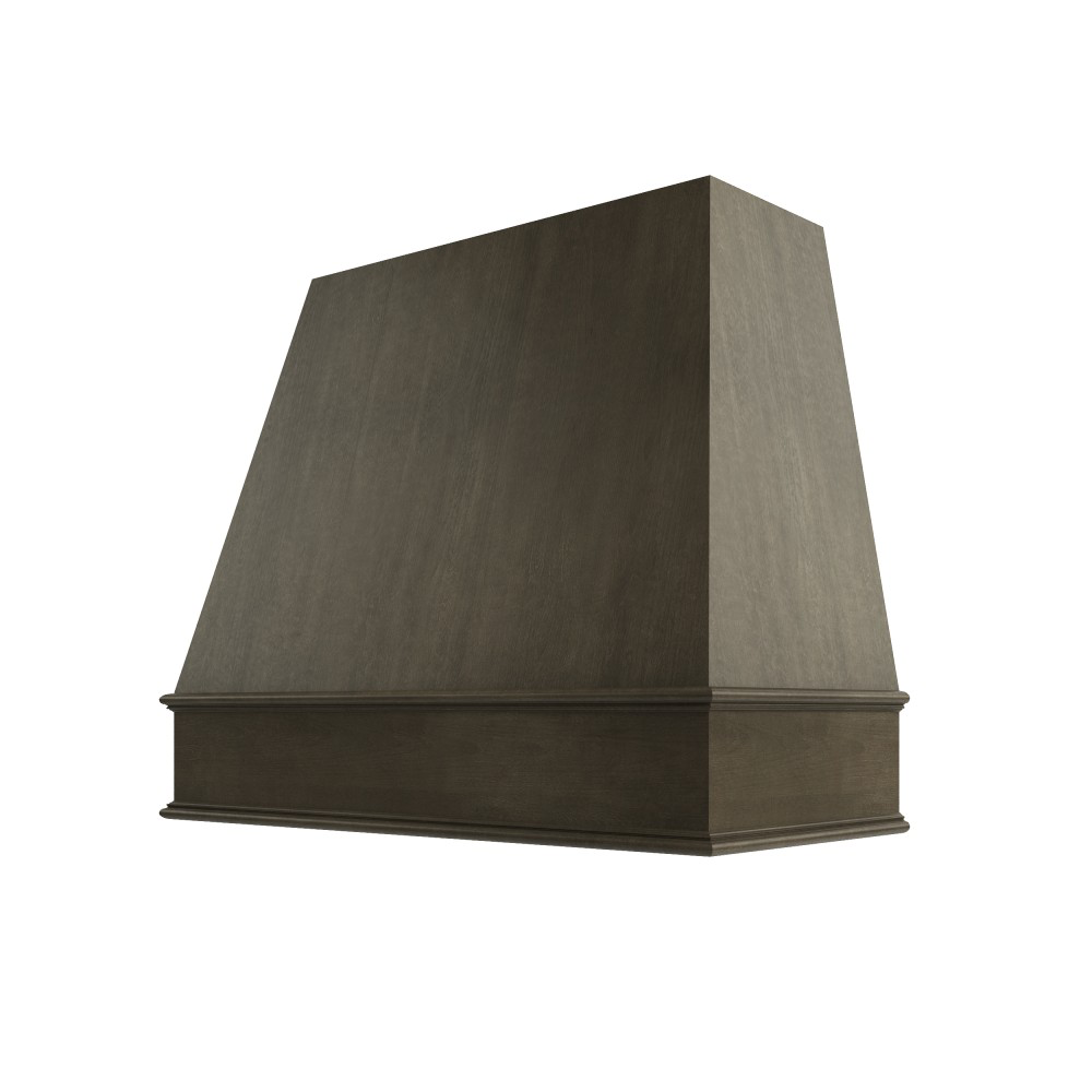 Tapered Wood Range Hood with Classic Moulding