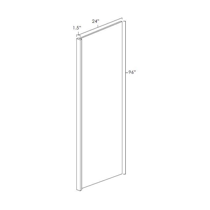 Hickory Shaker Refrigerator End Panel