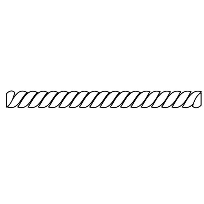 Natural Shaker 8' Rope Molding