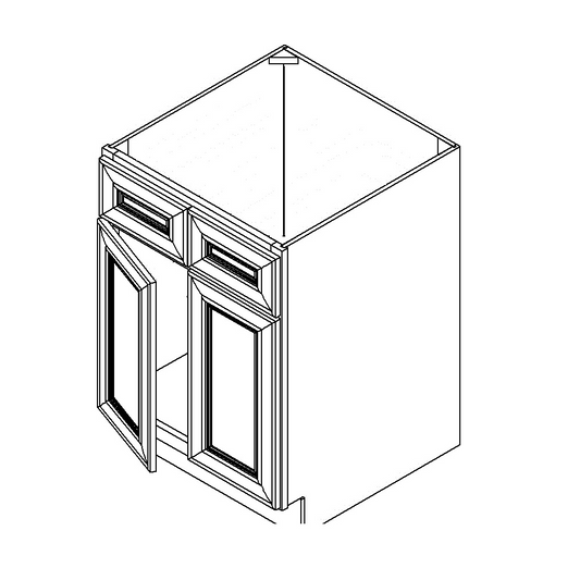 Espresso Shaker 33" Sink Base Cabinet