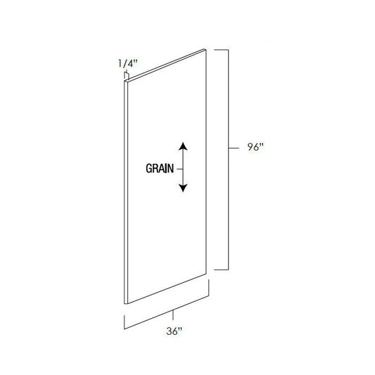 Sage Green Shaker 36" x 96" Stained Plywood