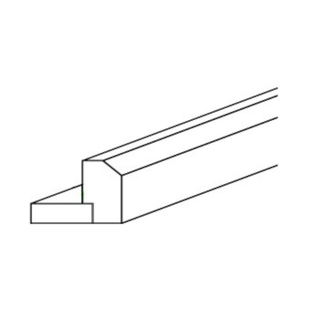 Weston Shaker Light Rail Molding 1-1/2" x 2" x 96"