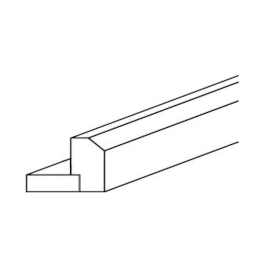 Soda Light Rail Molding 1-1/2" x 2" x 96"