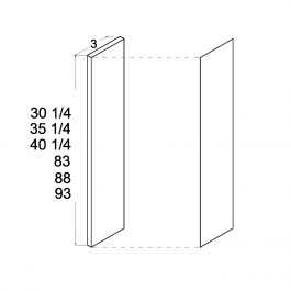 Dark Wood Overlay Filler 3 by 23