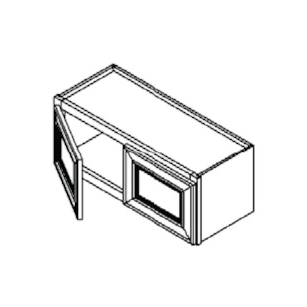 Espresso Shaker 24" x 12" Wall Cabinet