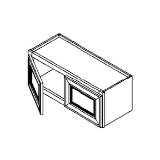 Espresso Shaker 24" x 12" Wall Cabinet