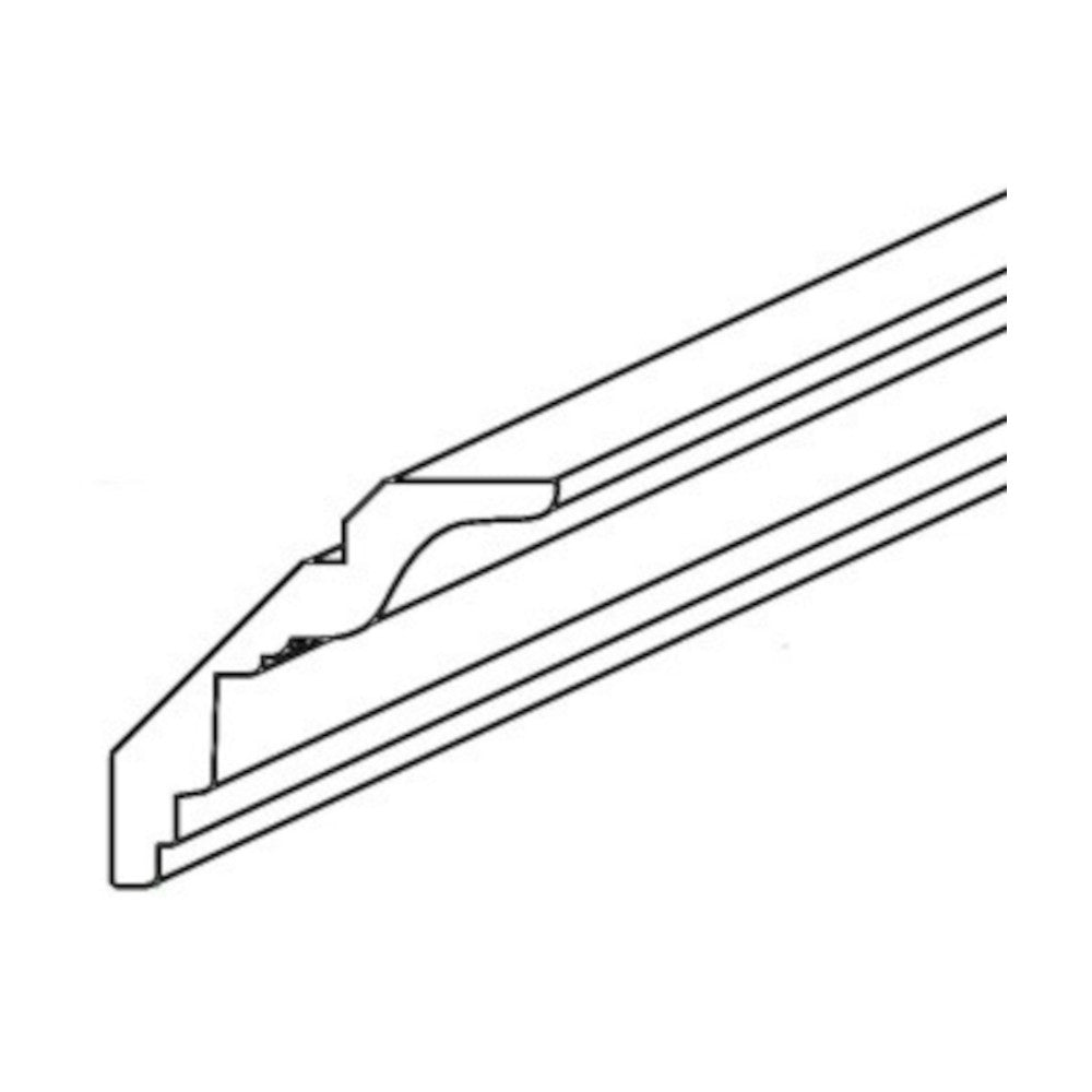 Sage Green Shaker 8' Crown Molding 3-1/4" x 96"