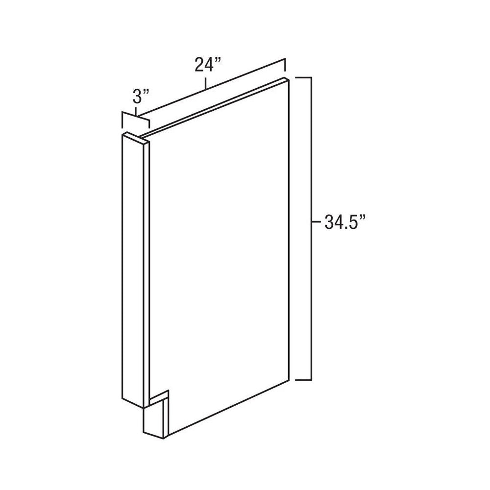 Espresso Shaker Base End Panel / Dishwasher Panel