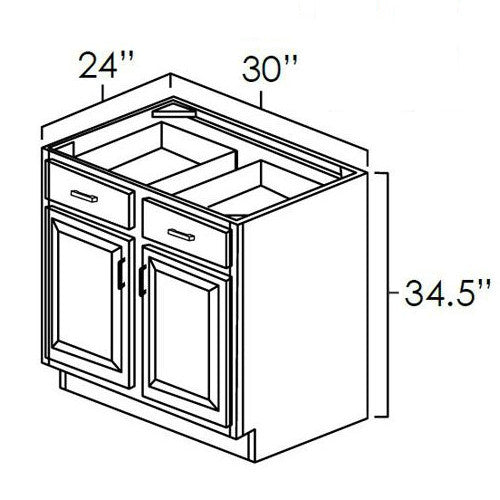 Norris Grey 30" Base Cabinet