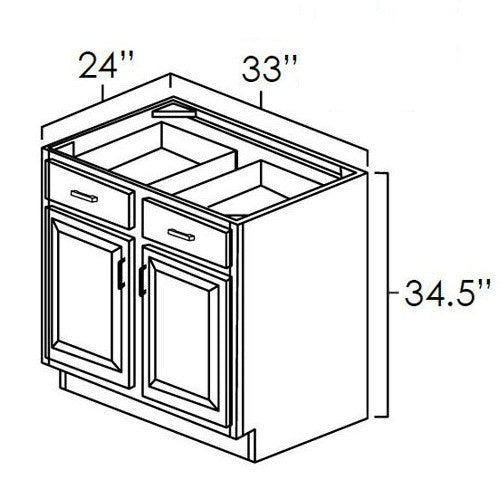 Norris Grey 33" Base Cabinet