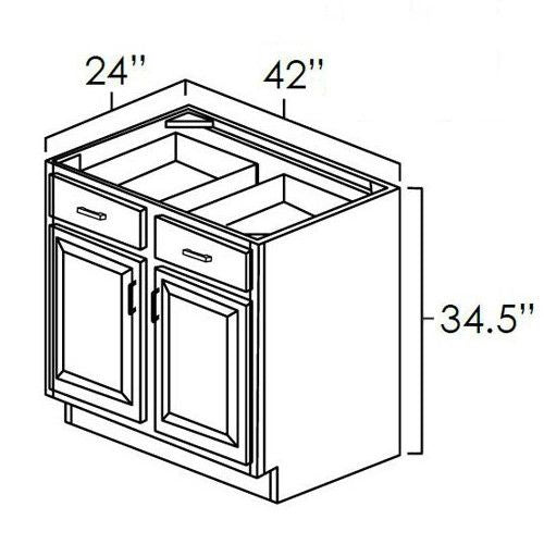 Hickory Shaker 42" Base Cabinet