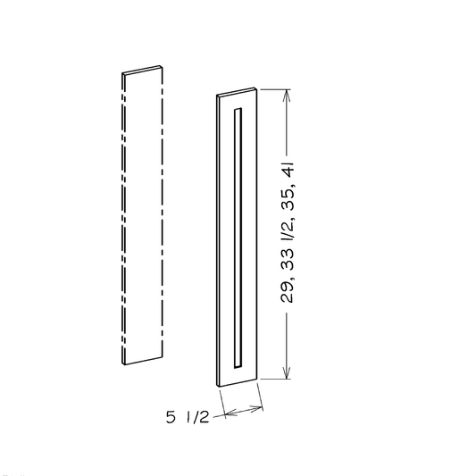 Cinder Shaker 5 1/2 x 35 Filler Overlay