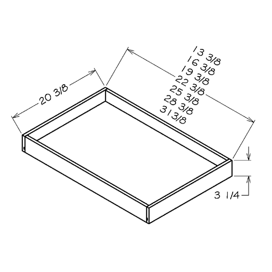 33" Roll Out Tray