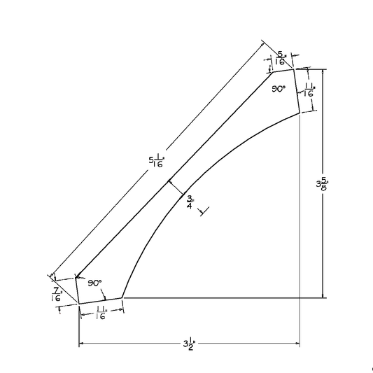 Honey Shaker 3 5/8"H Cove Crown Molding