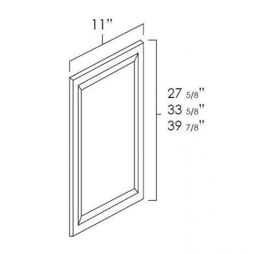 Norris Grey 12" x 30" Decorative Panel