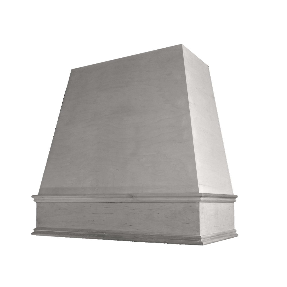 Tapered Wood Range Hood with Classic Moulding