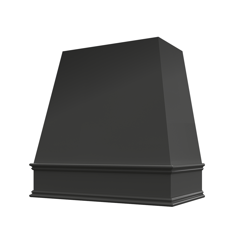 Tapered Wood Range Hood with Classic Moulding