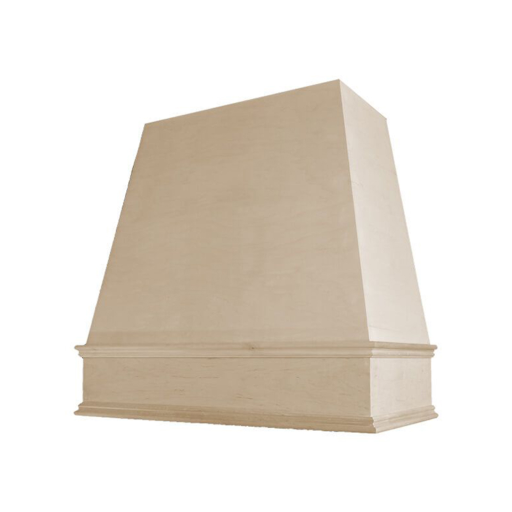 Tapered Wood Range Hood with Classic Moulding