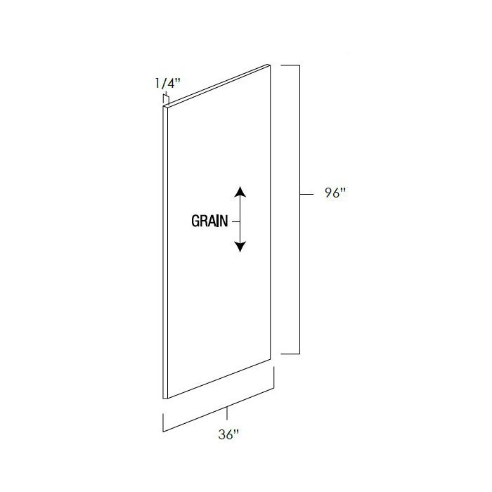 Norris Grey 36" x 96" Stained Plywood