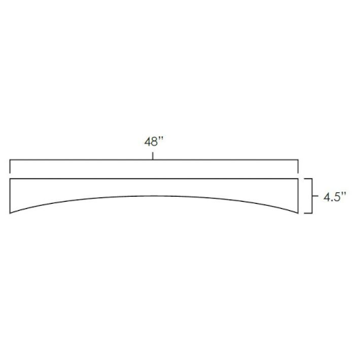 Norris Grey 48" Arched Valance