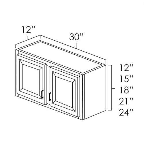 Weston Shaker 30" x 15" Wall Cabinet