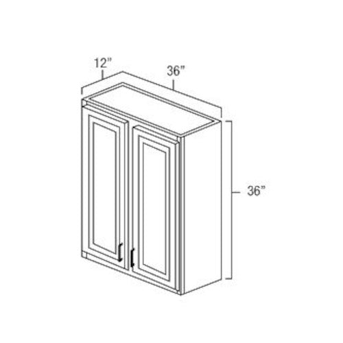 Unfinished Shaker 36" x 36" Wall Cabinet