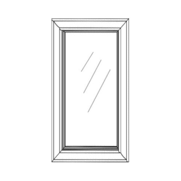 Sage Green Shaker 12" X 42" Glass Door (Textured Glass)