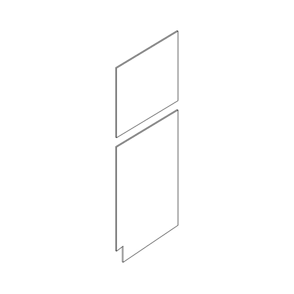 Rustic White Oak AccessoriesRustic White Oak 90" Tall End Panel (Left)
