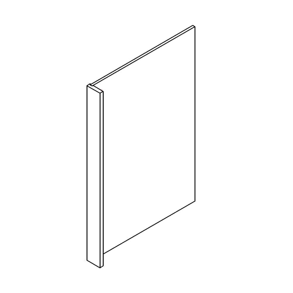 Rustic White Oak AccessoriesRustic White Oak Dishwasher Base End Panel