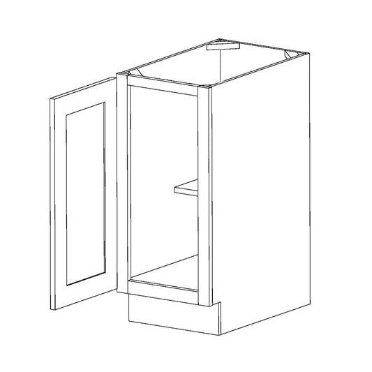Rustic White Oak Base CabinetsRustic White Oak 21" Full Height Door Base Cabinet