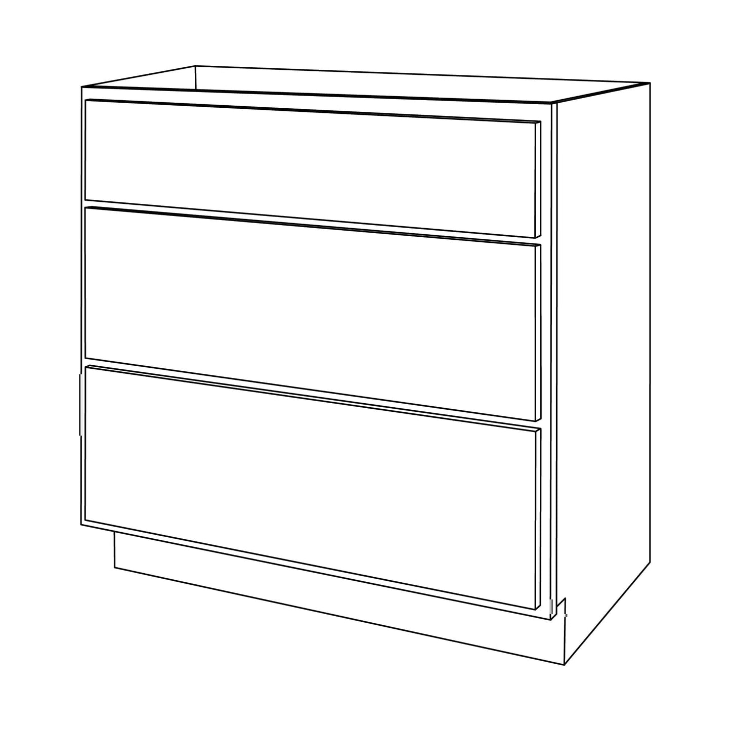 Rustic White Oak Bathroom VanitiesRustic White Oak 30" Bathroom Vanity 3-Drawer Base Cabinet