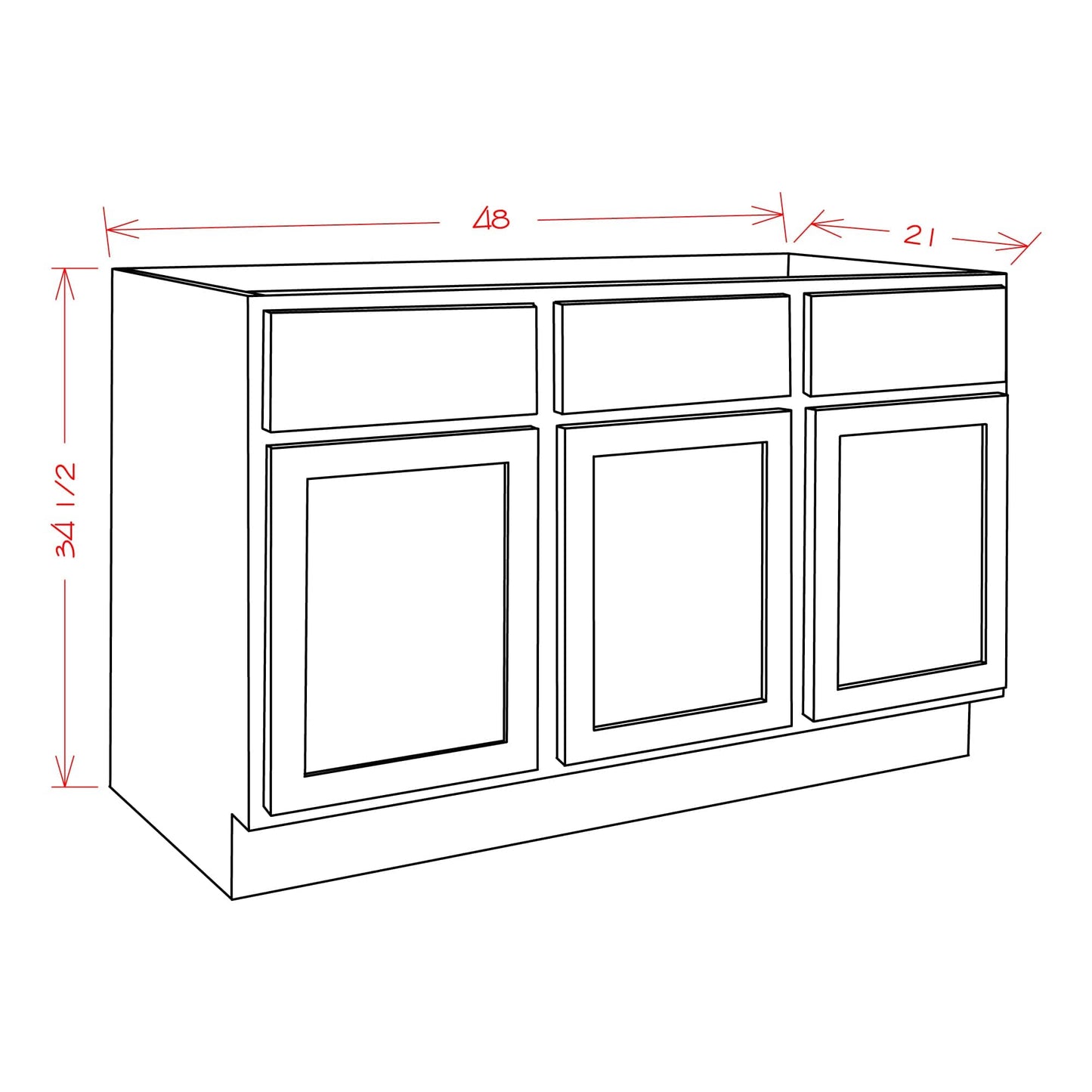 Rustic White Oak Bathroom VanitiesRustic White Oak 48" Bathroom Vanity Sink Base Cabinet