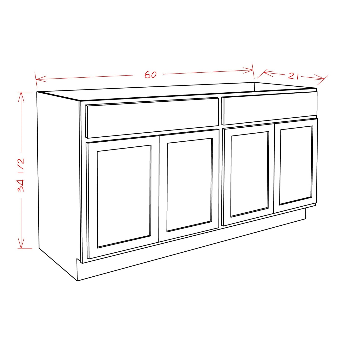 Rustic White Oak Bathroom VanitiesRustic White Oak 60" Bathroom Vanity Sink Base Cabinet