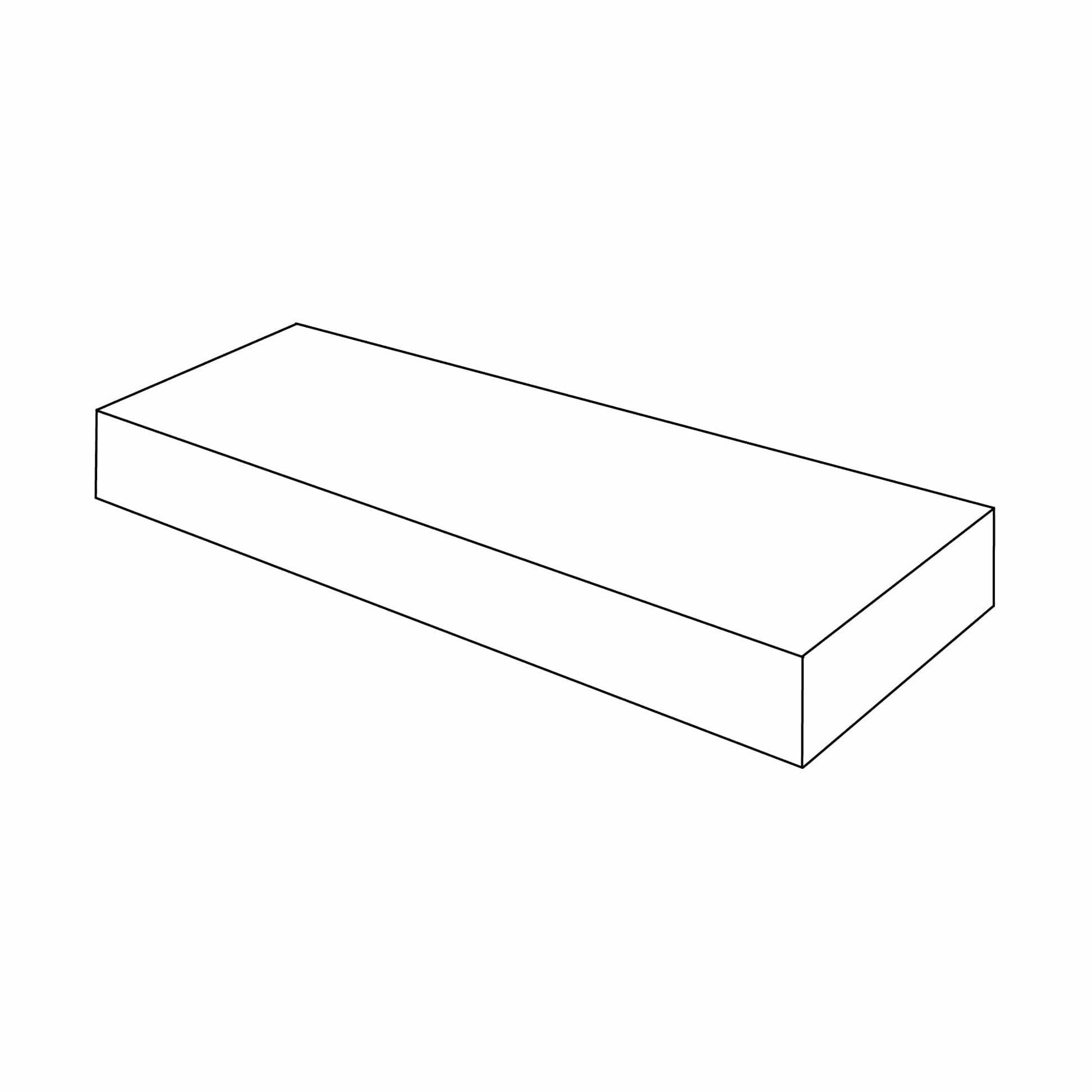 Rustic White Oak Floating ShelvesRustic White Oak 12" Floating Shelf