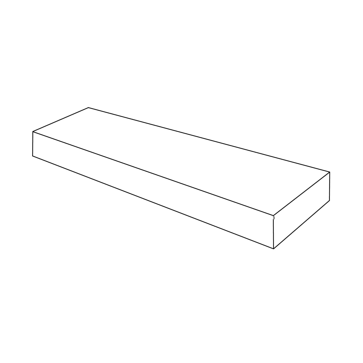 Rustic White Oak Floating ShelvesRustic White Oak 30" Floating Shelf