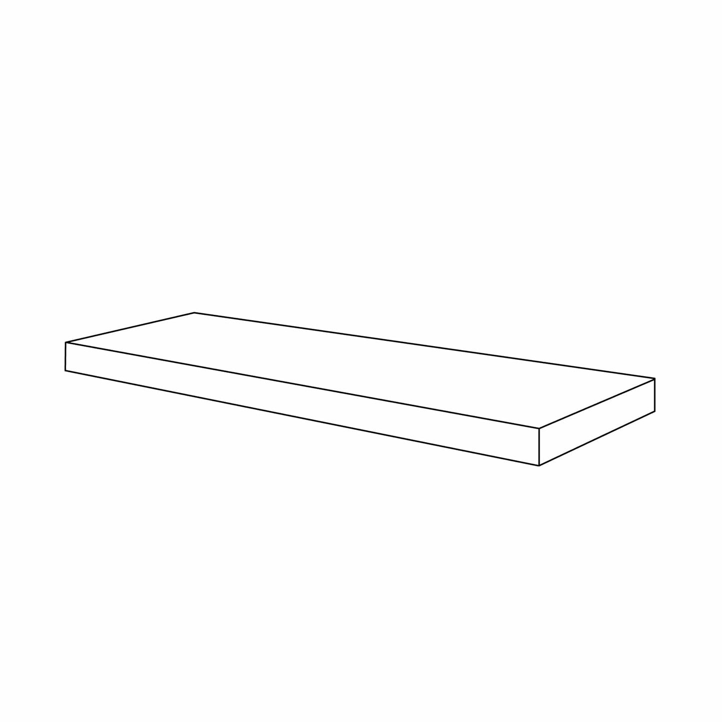 Rustic White Oak Floating ShelvesRustic White Oak 48" Floating Shelf