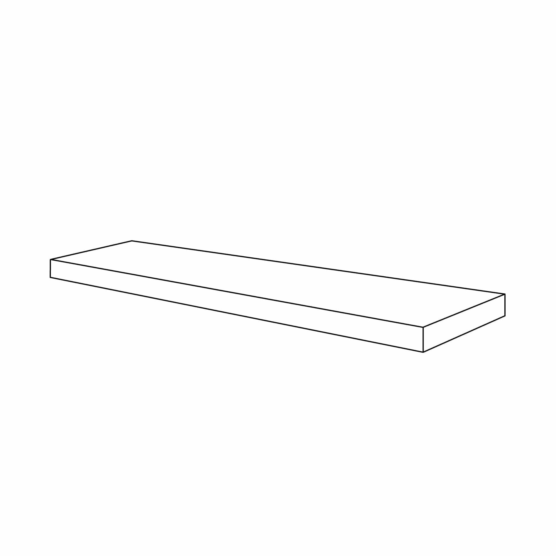 Rustic White Oak Floating ShelvesRustic White Oak 60" Floating Shelf