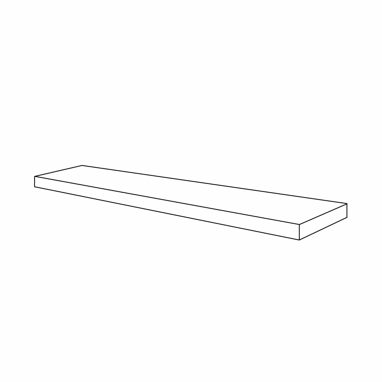 Rustic White Oak Floating ShelvesRustic White Oak 72" Floating Shelf