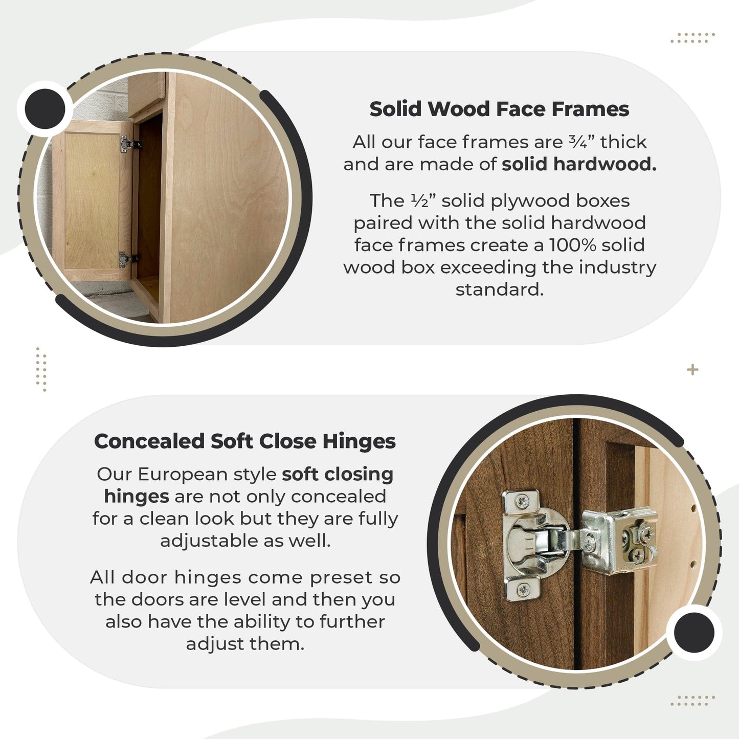 Rustic White Oak Oven and Pantry CabinetsRustic White Oak 33" x 90" Single Oven Cabinet