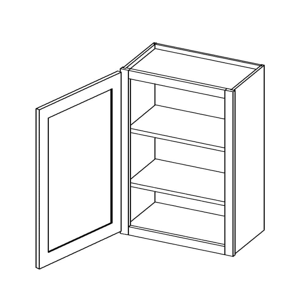 Rustic White Oak Wall CabinetsRustic White Oak 24" x 36" Wall Cabinet