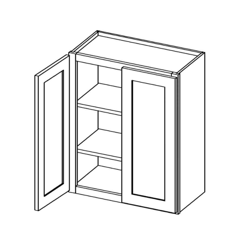 Rustic White Oak Wall CabinetsRustic White Oak 36" x 30" Wall Cabinet