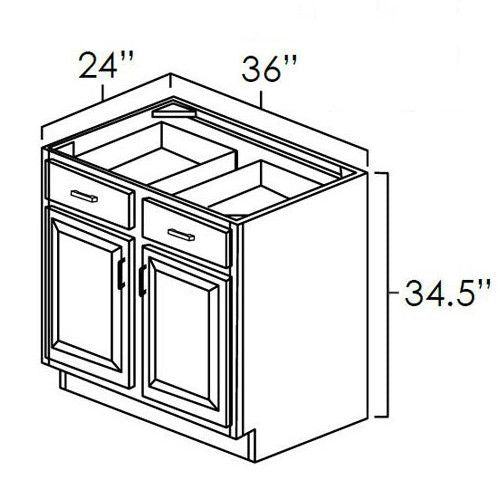 Norris Grey 36" Base Cabinet