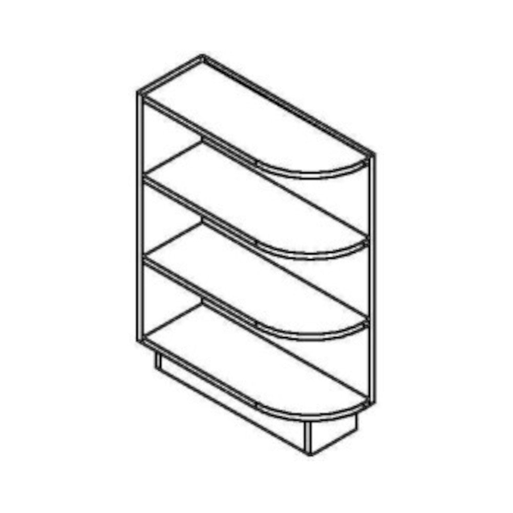 Sage Green Shaker 9" Base End Shelf Cabinet