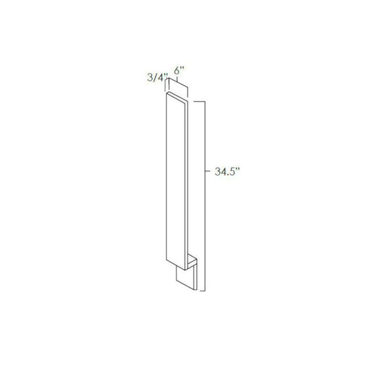 Weston Shaker Base Filler 6" x 34-1/2"