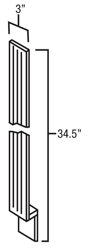 Sage Green Shaker 3" Fluted Base Filler