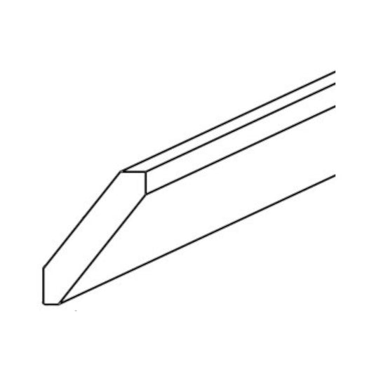 Unfinished Shaker Angle Crown Molding 3-1/4" X 96"