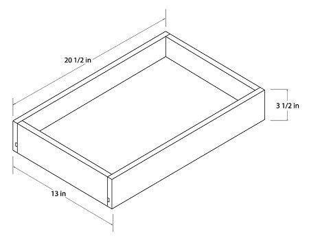 Universal 15" Roll Out Tray